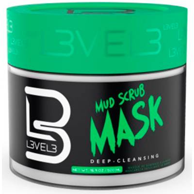 L3VEL3 MUD SCRUB MASK 500ml.