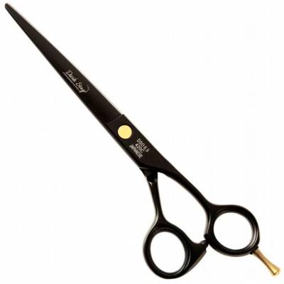 Scissors Dark Stag DSO Offset Black & Gold 7"